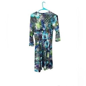 Baby-o Tropical Boho Printed Stretchy A-line Dress